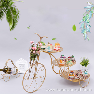 Mesa de bicicleta bandeja de aperitivos boda cumpleaños plato de fruta